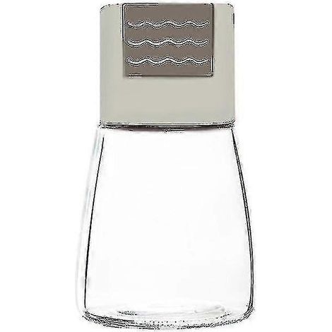 0,5-g-Dosiersalzstreuer mit Druckknopf, Salzbehälter, Zuckerflasche, Gewürzstreuer, Pfefferstreuer, Gewürzglas, Gewürzdose, Gewürzflasche-beige
