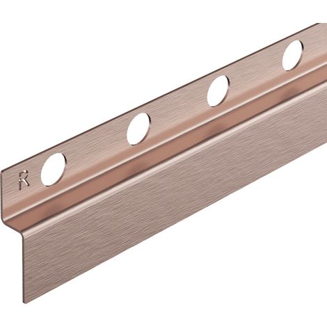 Balneo Profilé murale inclinée à droite pour douche 170cm, acier inoxydable, finition cuivre, Pente de 1,5% (1/5)