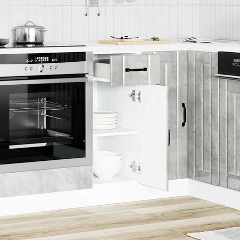 Maison Exclusive - Base da Cucina Lucca Grigio Cemento in Legno Multistrato