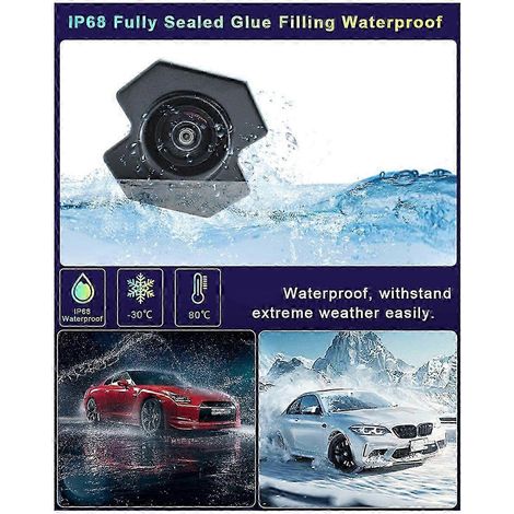 Caméra de voiture CVBS/AHD 720P à objectif fisheye pour le stationnement, avec vue du logo avant, compatible avec les modèles 2010-2013 (1/4)