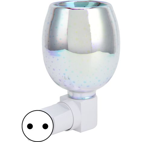 Chauffe-cire électrique 3D, parfum enfichable, sans fumée, lampe de nuit pour la maison, le bureau, l'hôtel, prise ue, 220V
