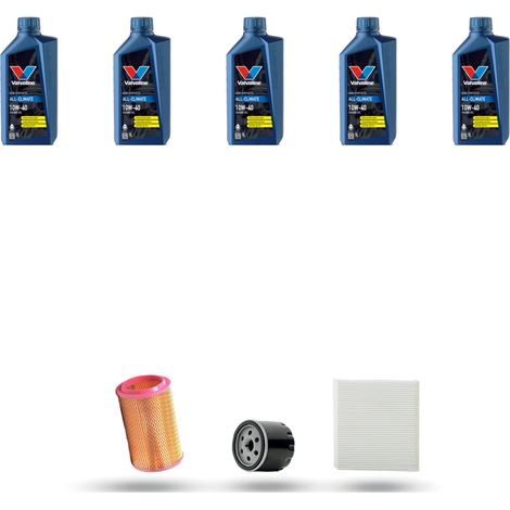 Kit tagliando 3 FILTRI e 5L OLIO compatibile con Alfa Romeo 156 (932) 1.8 16v Twin Spark 106kw dal 1997 (1/5)