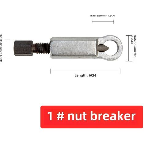 Herramienta para extraer tuercas oxidadas, separador de tuercas, rompetuercas (separador de tuercas n.º 1) (1/5)