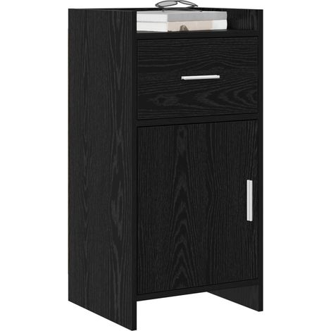 Sideboard/Anrichte/Buffet Schwarze Eiche 40 x 36 x 80 cm Holzwerkstoff LXWW540633 (1/5)