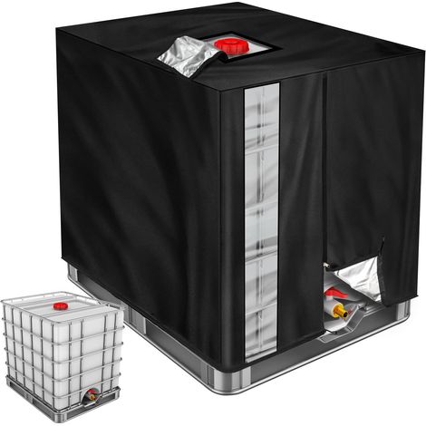 Couvercle de Réservoir IBC,Housse de Protection Imperméable Anti-UV Anti-Poussière pour Cuve IBC,Bâche de Protection (120 x 100 x 116 cm) (1/5)