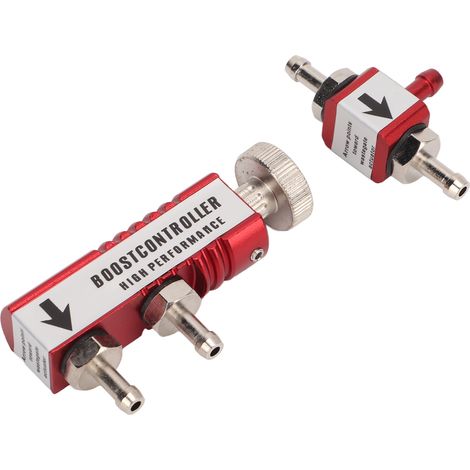 Kit de contrôleur de suralimentation turbo manuel en alliage d'aluminium, réglable de 1 à 30 PSI, compatible avec tous les systèmes, rouge. (1/5)