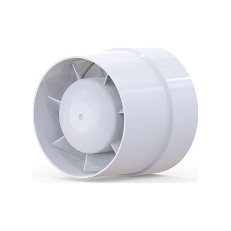 Ventilateur extracteur d’air axial 100 mm – Débit 130 m3/h – Faible consommation 12 W – Pour salle de bain, cuisine, cave – Plastique ABS (1/2)