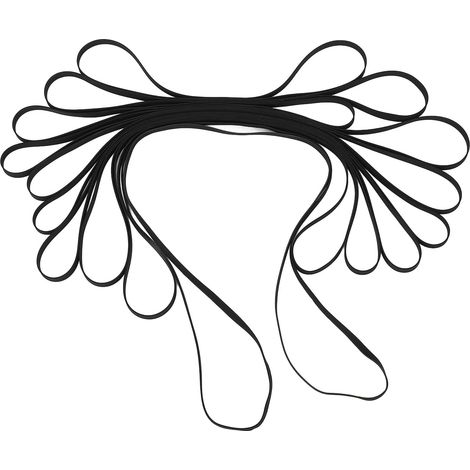 10 Pièces de Courroies de Platine en Caoutchouc de Remplacement, High Elasticity Rubber Belts for Record Player, CD DVD Player, Phonograph (1/5)