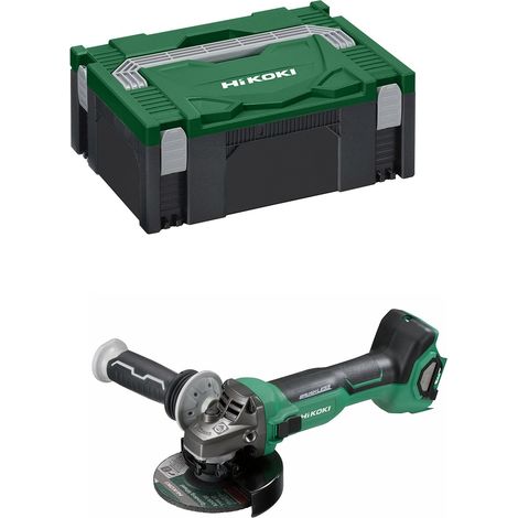 Hikoki – Meuleuse 125mm sans fil – Moteur sans charbon – Réglages de vitesse variables – Frein d'arrêt rapide – Protection contre les rebonds