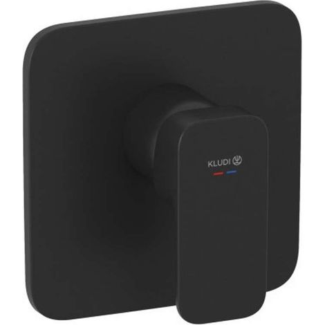 Kludi Renon - Grifo de ducha empotrado, negro mate 427553975