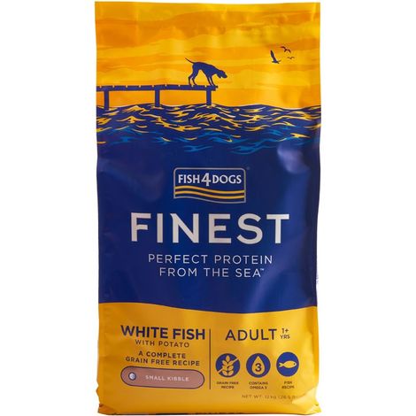 Fish4Dogs Finest Ocean z białą rybą Adult 12kg