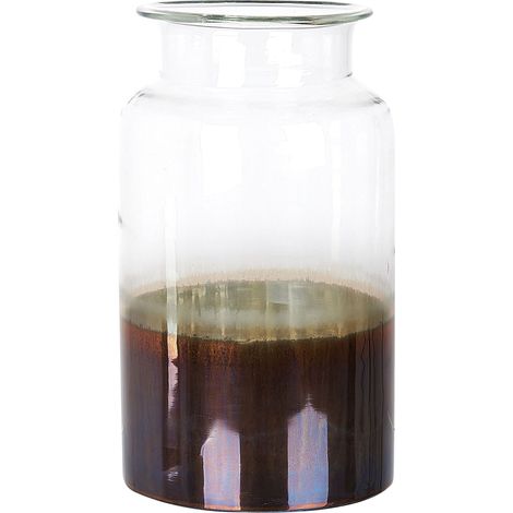 Blumenvase BHATURE Glas 30 cm Bunt