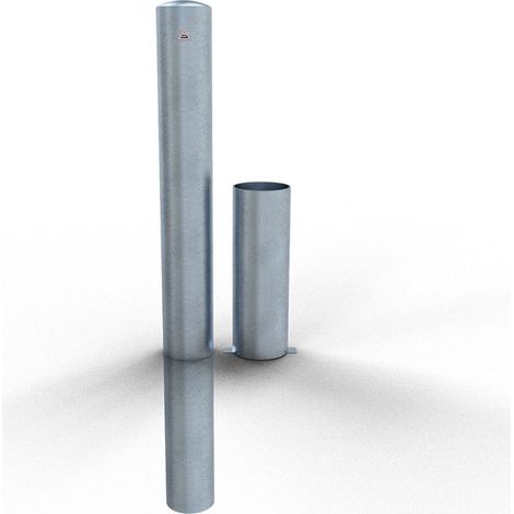 Schake Stahlrohrpoller herausnehmbar ohne Verschluss aus Stahlrohr verzinkt Ø152x3,2mm 1500mm Gesamtlänge