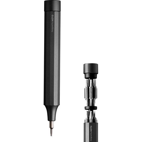 24 in 1 Precision Screwdriver Set for Electronics, Watches, iPhone, PC, Magnetic Screwdriver Set with 24 Sturdy S2 Steel Bits, Ideal, Slate Grey - P1 (1/5)