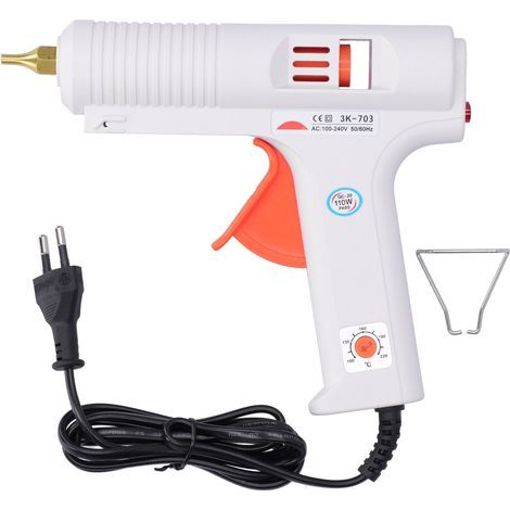 Pistolet à colle thermofusible, outil de bricolage industriel haute puissance à température réglable, prise 11mm 110W 100-240VEU (1/5)