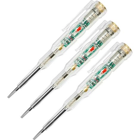 Lápiz comprobador de voltaje inteligente, detector de voltaje, lápiz de prueba eléctrica con LED de alto brillo y destornillador incorporado. (1/5)