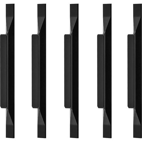 Europäische Griffe aus Aluminiumlegierung, Küchenschrankgriffe, Schrankgriffe, Gesamtlänge 300 mm, Lochabstand 192 mm, 5 Stück (1/5)