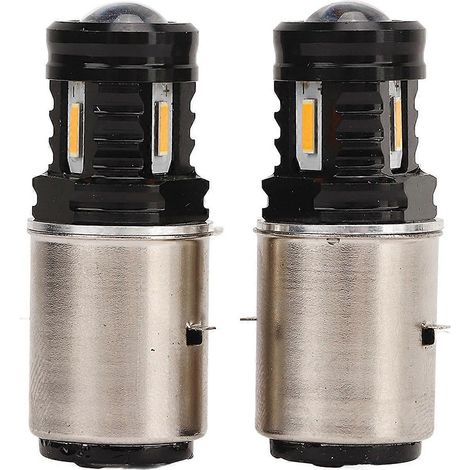 Paar Motorrad-LED-Glühbirnen, 120 W, 12 bis 24 V DC, Hochleistungs-Scheinwerferlampen, universell für ATVs