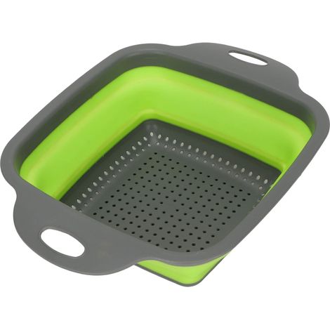 Panier De Vidange Pliable, Panier De Lavage De Légumes à Roulement Solide Pliable En PP TPR Avec Trou De Drainage Pour Fruits Et Légumes (1/5)