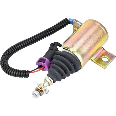 12V Kraftstoffabsperrventil XHF-1121 E483310000093 kompatibel mit Foton 483 Diesel (1/5)