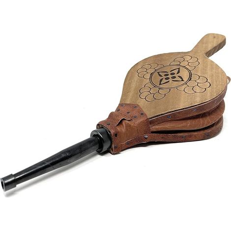 Soufflet Cheminée - Serviteur Poele a Bois - Serviteur Cheminée - Ustensiles Cheminee Bois - Set Cheminee - Soufflet Cheminée - Souffleur de Cheminée - Bois - 43 cm (1/5)