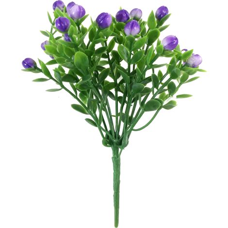 Plantes artificielles Milano Violette, Bouquet Grand Grain Décoration Intérieur Bureau Sans Arrosage Cadeau Écologique et durable (1/5)