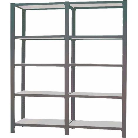 Estantería OFFICLICK 5/300 metal i+a antracita/galva (1/3)