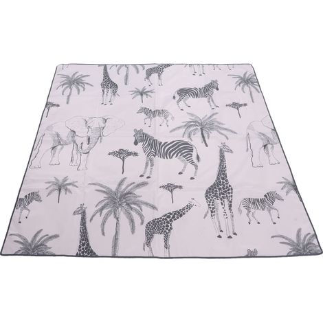Tapis de chaise haute multifonctionnel, imperméable, anti-salissures, antidérapant, idéal pour que les bébés puissent ramper, convient à une utilisation à la maison, en extérieur et en camping. (1/5)