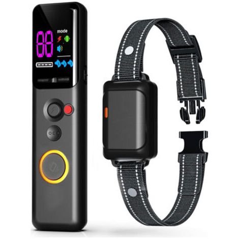Collier de dressage électrique télécommandé pour chiens, collier de dressage pour animaux de compagnie, collier de dressage pour chiens avec écran couleur, dispositif anti-aboiements
