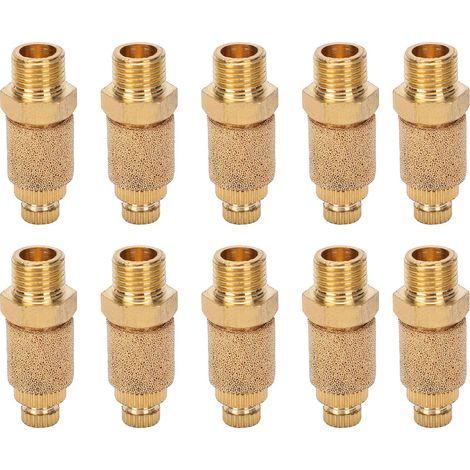 10 pièces PT3/8 Silencieux pneumatique, vérins et soupapes en laiton, composants industriels (1/5)