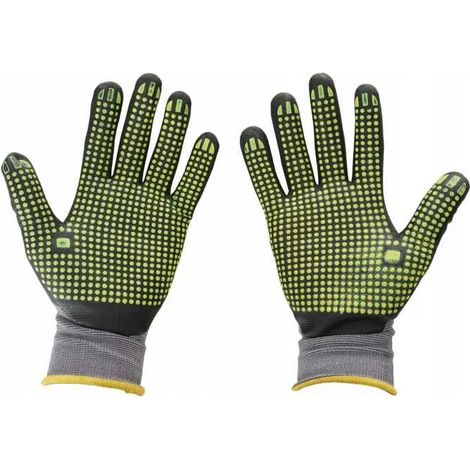 Guantes de trabajo de nailon talla 8 geko (1/3)