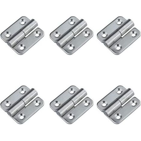 (Droite)6 charnières amovibles 1,5' petits joints coulissants charnières de porte amovibles en acier inoxydable 304 gaucher (1/5)