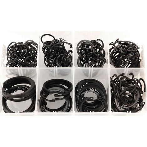 Oc-Pro – Coffret de 250 circlips intérieurs din 472 – Diamètres 20 à 45 mm – Pour assemblages mécaniques précis – Plastique durable - DIN 472 DE