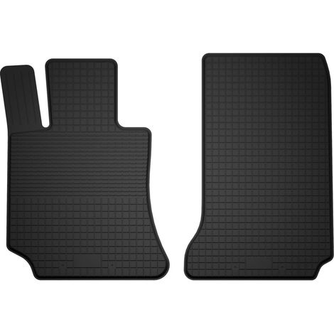 Alfombrillas delanteras de goma, universales para: Mercedes C W204 sedán, familiar, coupé (2007-2014)