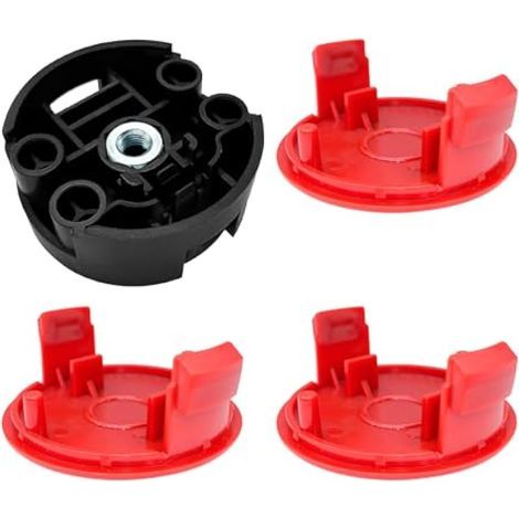 Applicable F016800431 Fil de rechange pour débroussailleuse Bosch AFS 23 à 37, avec couvercle de bobine F016F04841 et tête de coupe F016F04839, 37 cm × 3,5 mm (3 couvercles + 1 tête) (1/5)