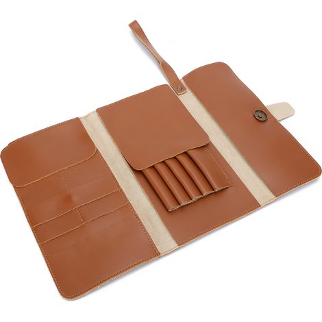 Trousse de Coiffure Multifonction Sac Rangement Outils Coiffeur PU Étui Portable Salon Matériel Professionnel Accessoires Barbier (1/5)