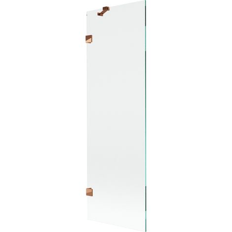 Pare-douche 1 panneau Mexen Lunar 60 x 150 cm, transparent, or rose - 897-060-000-60-00 (1/5)