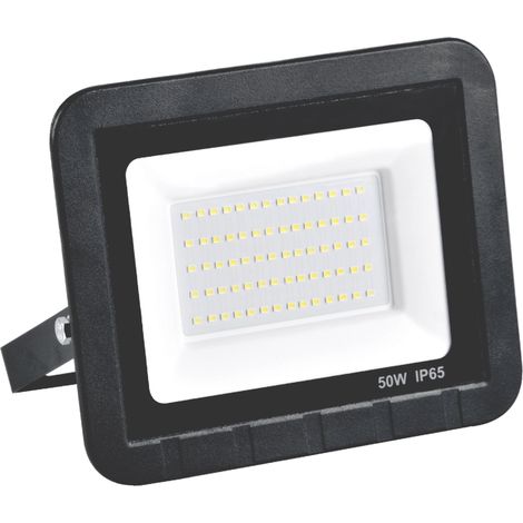 Projecteur LED 50W 6500K 120° IP65 étanche noir Polux (1/3)