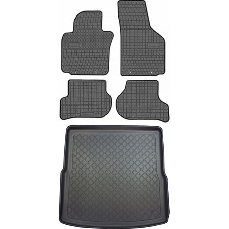 Volkswagen Golf VI Kombi de 09.2009-08.2013 SET - tapis de voiture en caoutchouc + tapis de coffre