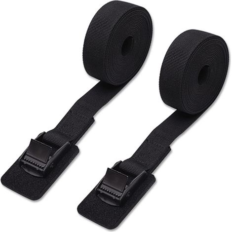 2er-Pack Zurrgurte 2,5cm x 2m mit Schutzpolster & Nockenschnalle