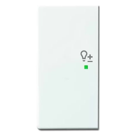 Busch-Jaeger Wippe 2-f li Symbol Dimmer studioweiß 6234-21-84 (1/2)
