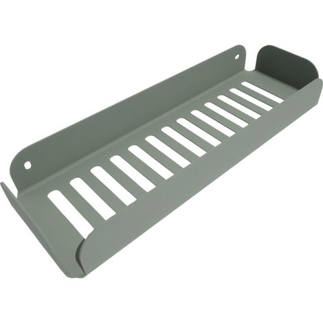 Lineabeta - Duschregal L.30 H.4 cm Stahldraht salbeigrün matt