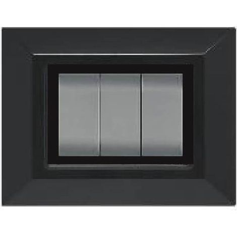 Placca 7m Grigio Scuro Vimar Eikon Compatibile