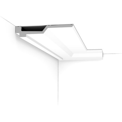 Corniche plate - Orac Decor - L200xp21.5xH4cm - Carton 4 mètres - C354 - L200 x H4 x L21,5 cm - ORAC DECOR (1/5)
