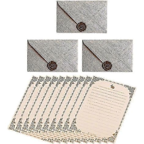 ensemble de papier à lettres et d'enveloppes, kit de papeterie à faire soi-même (1/4)
