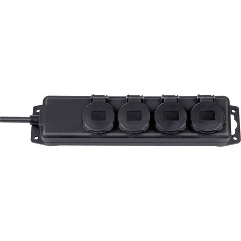 Brennenstuhl 1159960 Multipresa 4 vie Nero Schuko 1 pz. (1/3)