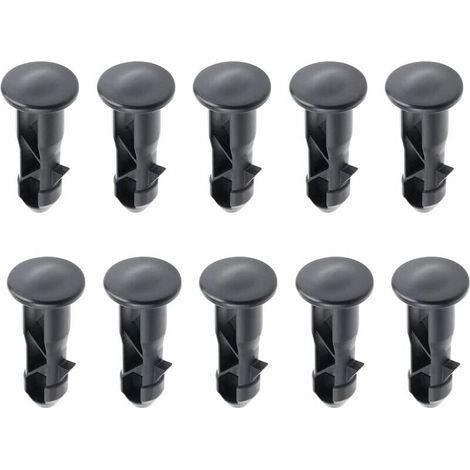 65 x18mm Lot de 10 Goupilles de Charnière Pour Couvercle de Poubelles à Roulettes En Plastique Noir Pour Poubelles Domestiques de 240 L et Commerciales (1/5)