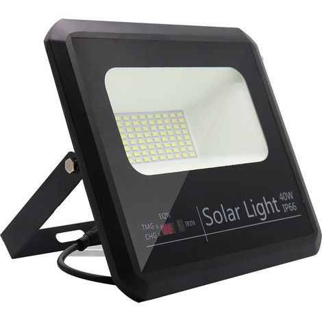 Projecteur extérieur abrila Malaquita noir 40W aluminium verre (1/3)