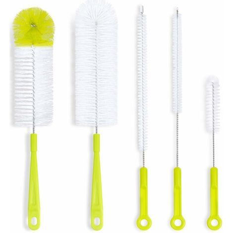 BelleRise – Babyflaschen-Reinigungsbürsten-Set – Babyflaschenbürste mit langem Griff (1/5)