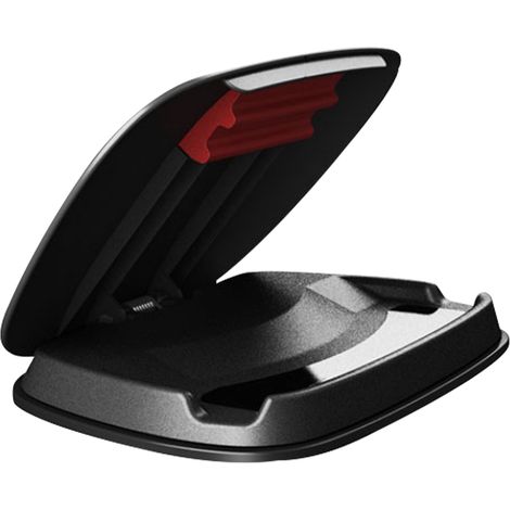 Support de téléphone pour tableau de bord – Support GPS antidérapant en silicone pour smartphone – Support universel pour tableau de bord/console centrale – Fixation par clip – Modèle compact